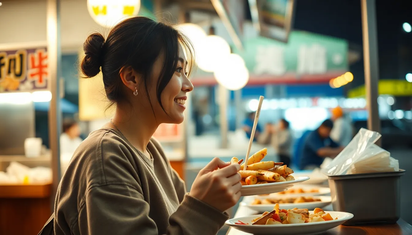 여수 낭만 포차 거리 야경