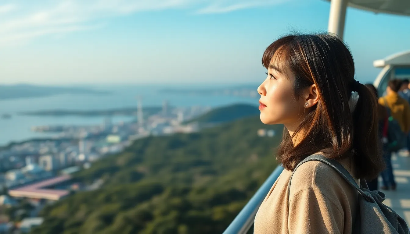 목포 해상케이블카 전경