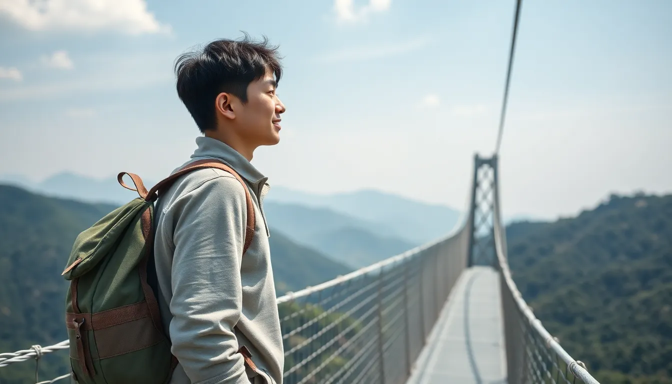 소금산 출렁다리 풍경